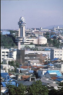 震災発生直後の天文科学館周辺