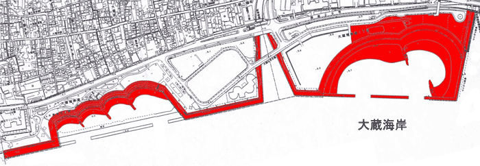 大蔵海岸縮小図