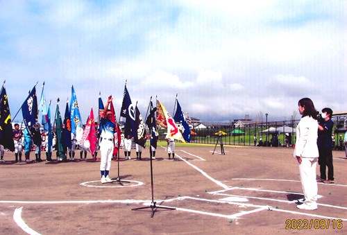 明石市長旗 学童軟式野球大会開会式